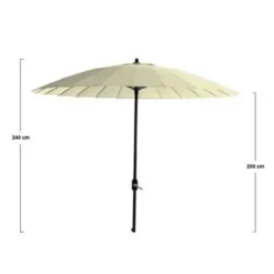 Garden Impressions Parasol Manilla 250 cm- ecru