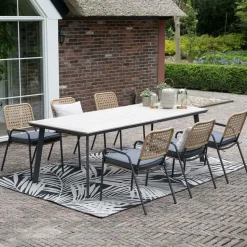 Garden Impressions Penedo tuintafel 230x100 cm - light teak vironwood