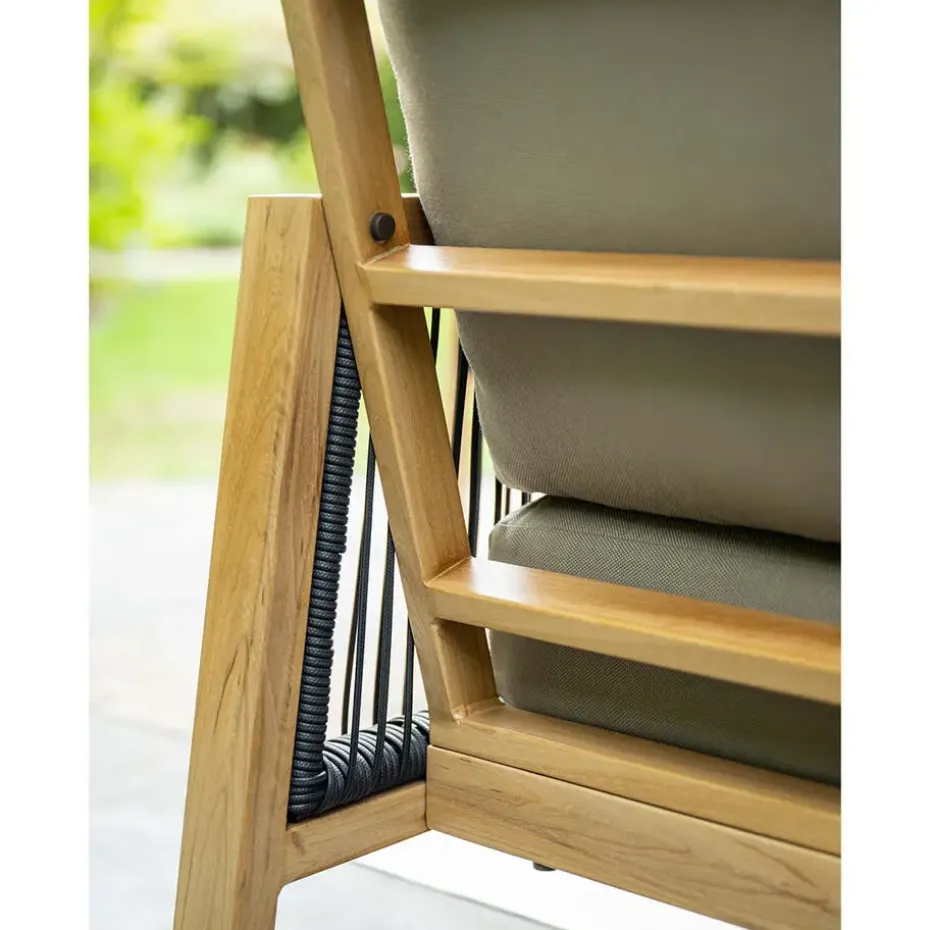 Garden Impressions San Capri lounge dining stoel - aluminium