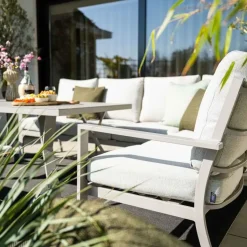 Garden Impressions Senja lounge dining set 4-delig rechts- valley sand