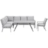 Garden Impressions Senja lounge dining set 4-delig l. - valley sand