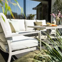 Garden Impressions Senja lounge dining set 4-delig l. - valley sand