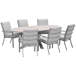 Garden Impressions Senja - Tulli tuinset 7-delig valley sand 220x115cm