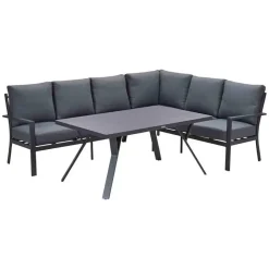 Garden Impressions Senja lounge dining set 3-delig rechts -mystic grey