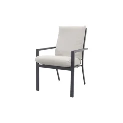 Garden Impressions Sergio dining tuinstoel Carbon black/Dessert