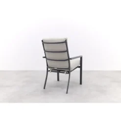 Garden Impressions Sergio dining tuinstoel Carbon black/Dessert