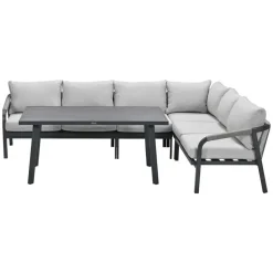 Garden Impressions Tarera lounge dining set 5-delig - donker grijs