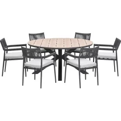 Garden Impressions Tineo - Tulli tuinset 7-delig Ø148x75 cm