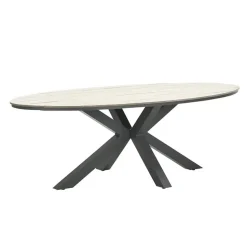 Garden Impressions Tulli tuintafel 220x115 cm - licht bruin