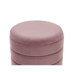 GARLAND - Poef - Roze - 40/33 cm - Fluweel