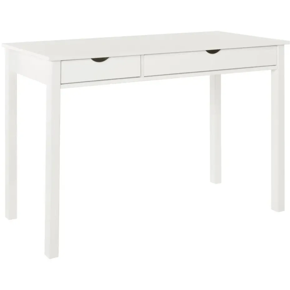 Gava - Bureau met 2 laden in grenen wit