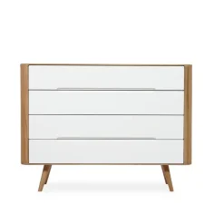 Gazzda Ena Drawer Eikenhouten Ladekast - Naturel / Wit