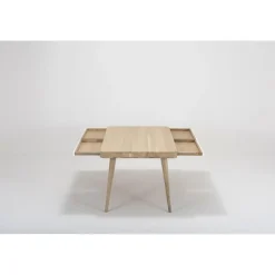 Gazzda Ena Table Eikenhouten Eettafel 160 x 90 cm - Whitewash