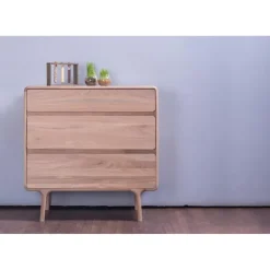 Gazzda Fawn Drawer Eikenhouten Ladekast - Whitewash