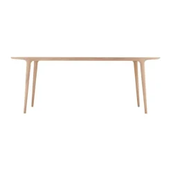 Gazzda Fawn Table Houten Eettafel - 200 x 90 cm - Whitewash Eiken