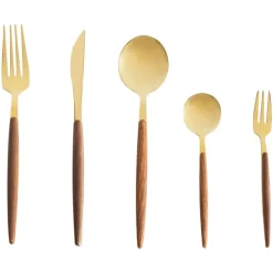 GEMELLI - Bestekset 30-delig - Goud - RVS