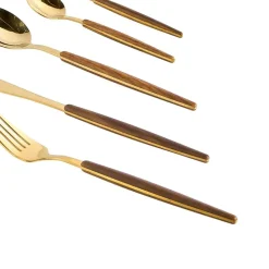 GEMELLI - Bestekset 30-delig - Goud - RVS