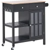 GENOA - Keukentrolley - Zwart - MDF