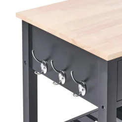 GENOA - Keukentrolley - Zwart - MDF