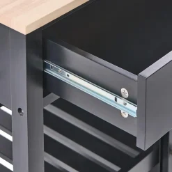 GENOA - Keukentrolley - Zwart - MDF