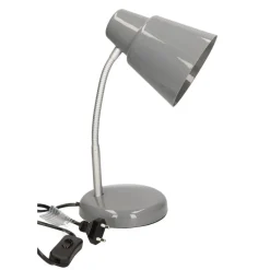 Gerim Bureaulamp - grijs - 14 x 34 cm - 40 watt - buigbaar
