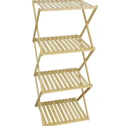 Gerimport Badkamer/keuken rek/organizer - bamboe - opvouwbaar