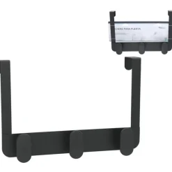 Gerimport Deurkapstok - 3 ophang haken - metaal - ruimtebesparend