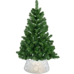 Gerimport Kerstboomrok - zilver - D36 - voor kerstboom 120-150 cm