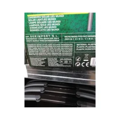 Gerimport Solar tuinlamp/prikspot grote bol - H56 cm