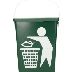 Gft afvalbakje voor aanrecht - 5L - klein - groen - afsluitbaar