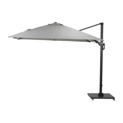 GI Hawaii zweefparasol Deluxe 300 x 300 cm. - Zand - met voet en hoes