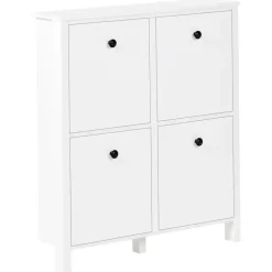 GIBSON - Schoenenkast 4 vakken - Wit - MDF