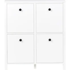 GIBSON - Schoenenkast 4 vakken - Wit - MDF