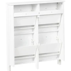 GIBSON - Schoenenkast 4 vakken - Wit - MDF