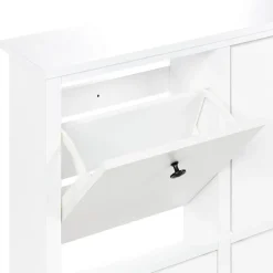 GIBSON - Schoenenkast 4 vakken - Wit - MDF