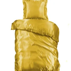 Glanzend Satijnen Dekbedovertrek Beauty Silk Goud-2-persoons (200 x...
