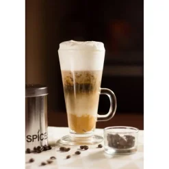 Glasmark Caffe Latte macchiato glazen Paris - glas - 6x - 250 ml