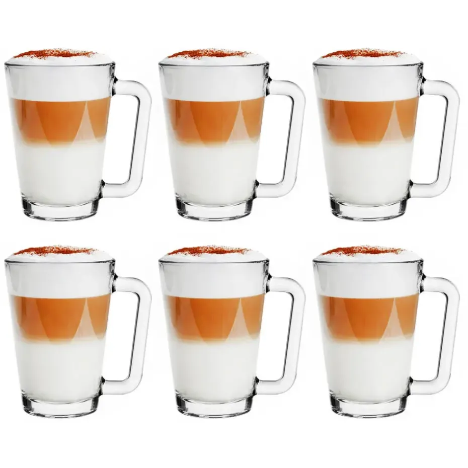 Glasmark Theeglazen/koffie glazen Toscane - glas - 6x stuks - 250 ml