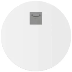 Glasschilderij Kolibrie met bloemenkroon - Ø 50cm - Bont