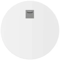 Glasschilderij Lente horizon - Ø 70cm - Beige