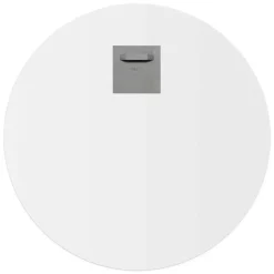 Glasschilderij Maan - Ø 50cm - Goudkleurig