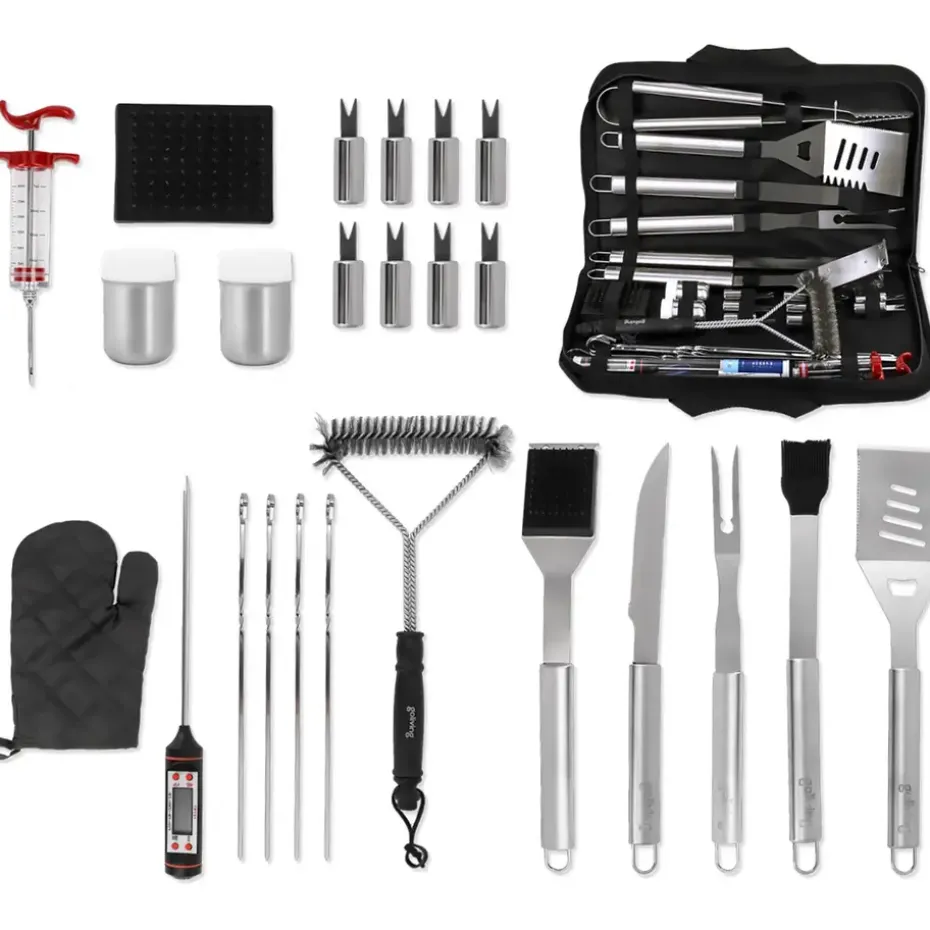 Goliving Barbecue Accessoireset - BBQ Gereedschap - 25 Barbecue Accessoires