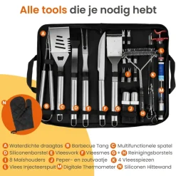 Goliving Barbecue Accessoireset - BBQ Gereedschap - 25 Barbecue Accessoires