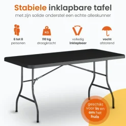 Goliving Inklapbare Tafel – Klaptafel – Campingtafel – Vouwtafel Buiten
