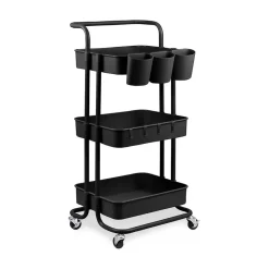Goliving Keukentrolley op wieltjes - Serveerwagen - Keuken Trolley - Met Bakjes