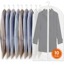 Goliving Kledinghoezen - 10 stuks - Kledinghoes - Kledingzak met Rits