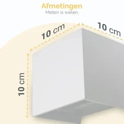 Goliving lamp – Wandlamp - Buitenlamp - LED-verlichting waterdicht - 10x10x10 cm