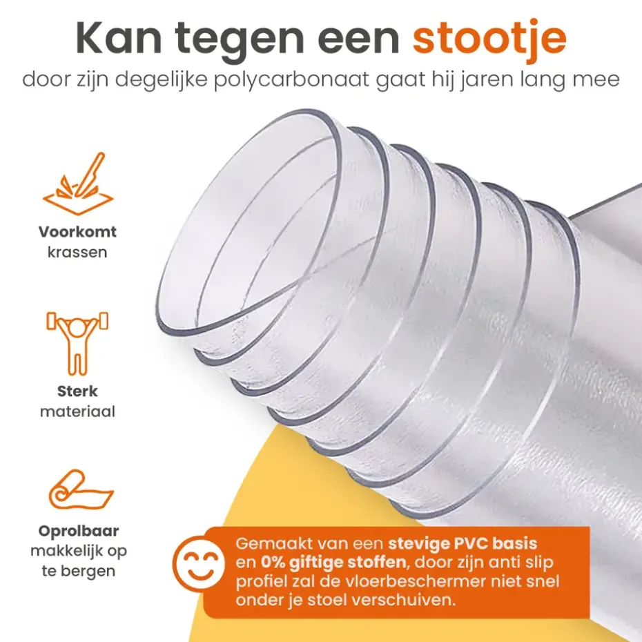 Goliving Vloerbeschermer bureaustoel - 120x150cm - Bureaustoelmat