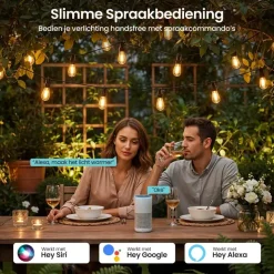 Gologi lichtsnoer buiten en binnen - Lichtslinger 10M - Tuinverlichting LED