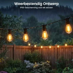 Gologi lichtsnoer buiten en binnen - Lichtslinger 15M - Tuinverlichting LED